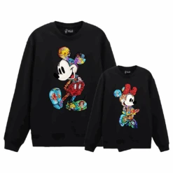 Sudadera Minnie & Mickey Drawings 23 Sudadera Minnie & Mickey Drawings -Roly Sudadera Minnie Mickey drawings Negro 1