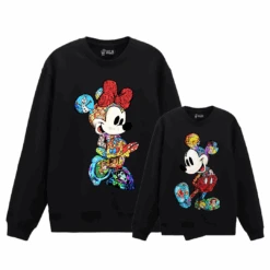 Sudadera Minnie & Mickey Drawings 25 Sudadera Minnie & Mickey Drawings -Roly Sudadera Minnie Mickey drawings Negro 2