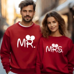 Sudadera Mrs & Mr -Roly Sudadera Mrs Mr roja