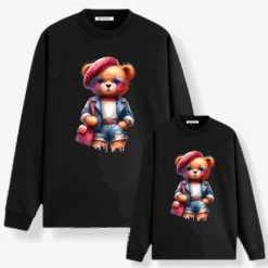 Sudadera Osita Paris -Roly Sudadera Osita Paris negra