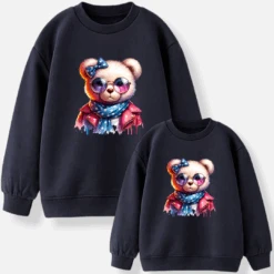 Sudadera Osita Glasses -Roly Sudadera Osita glasses azul marino