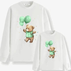 Sudadera Osito Globos -Roly Sudadera Osito Globos blanca