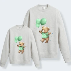 Sudadera Osito Globos -Roly Sudadera Osito Globos gris