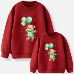 Sudadera Osito Globos -Roly Sudadera Osito Globos roja