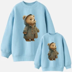 Sudadera Osito Abrigo 10 Sudadera Osito Abrigo -Roly Sudadera Osito abrigo celeste