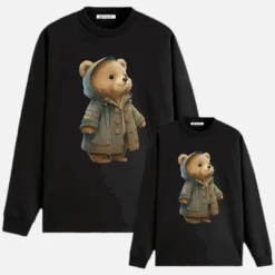 Sudadera Osito Abrigo 9 Sudadera Osito Abrigo -Roly Sudadera Osito abrigo negra