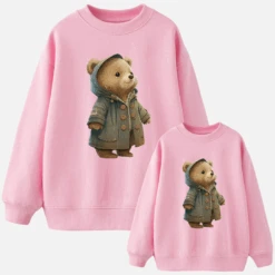Sudadera Osito Abrigo 11 Sudadera Osito Abrigo -Roly Sudadera Osito abrigo rosa