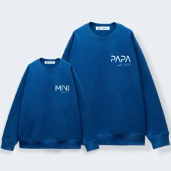 Sudadera Papa-Mama-Mini Letter -Roly Sudadera Papa Mama Mini Letter Azulon