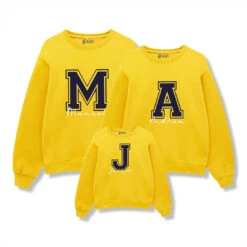 Sudadera Personalizable Letra Grande -Roly Sudadera Personalizable letra grande Amarillo