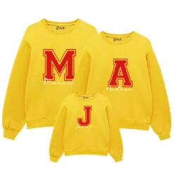 Sudadera Personalizable Letra Grande -Roly Sudadera Personalizable letra grande Amarillo 2