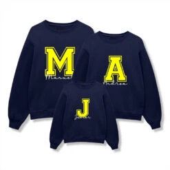 Sudadera Personalizable Letra Grande -Roly Sudadera Personalizable letra grande Azul Marino 2