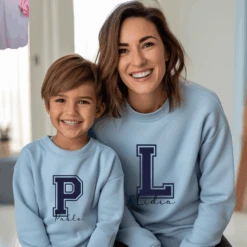 Sudadera Personalizable Letra Grande -Roly Sudadera Personalizable letra grande Celeste