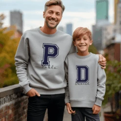 Sudadera Personalizable Letra Grande -Roly Sudadera Personalizable letra grande Gris