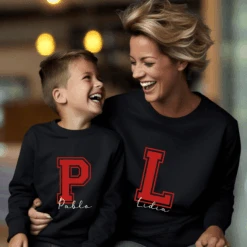 Sudadera Personalizable Letra Grande -Roly Sudadera Personalizable letra grande Negro