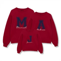 Sudadera Personalizable Letra Grande -Roly Sudadera Personalizable letra grande Rojo