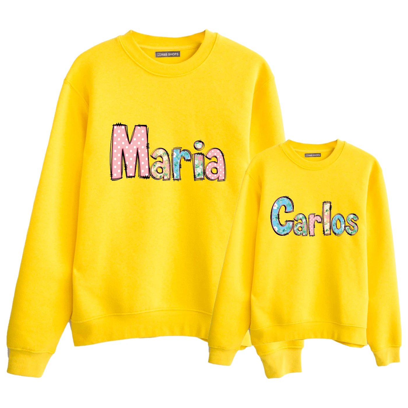 Sudadera Personalizable Letra Patchwork 2 Sudadera Personalizable Letra Patchwork - Imagen 2