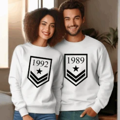 Sudadera Personalizada Militar -Roly Sudadera Personalizada Militar blanca 2