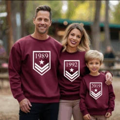 Sudadera Personalizada Militar -Roly Sudadera Personalizada Militar granate