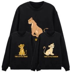 Sudadera Rey León 20 Sudadera Rey León -Roly Sudadera Rey Leon Negro 4