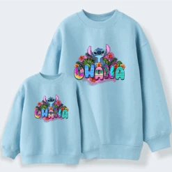 Sudadera Stitch Ohana -Roly Sudadera Stitch Ohana celeste
