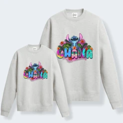 Sudadera Stitch Ohana -Roly Sudadera Stitch Ohana gris