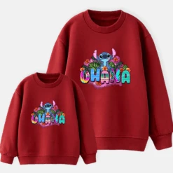 Sudadera Stitch Ohana -Roly Sudadera Stitch Ohana roja