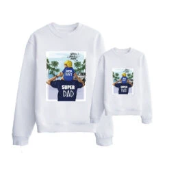 Sudadera Super Baby & Super Dad 7 Sudadera Super Baby & Super Dad -Roly Sudadera Super Baby Super Dad Blanco 2
