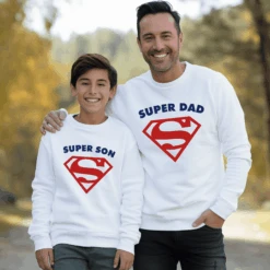 Sudadera Superdad, Mom And Children -Roly Sudadera Superdad mom and children Blanco 2