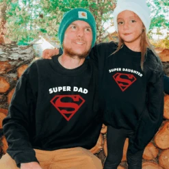 Sudadera Superdad, Mom And Children -Roly Sudadera Superdad mom and children Negro