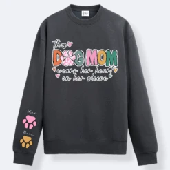 Sudadera This Dog Mom -Roly Sudadera This Dog Mom Gris plomo