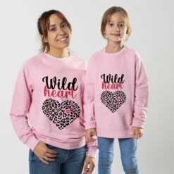 Sudadera Wild Heart -Roly Sudadera Wild heart rosa