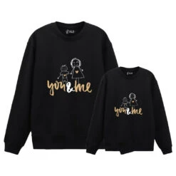 Sudadera You & Me Niño -Roly Sudadera You me nino negra