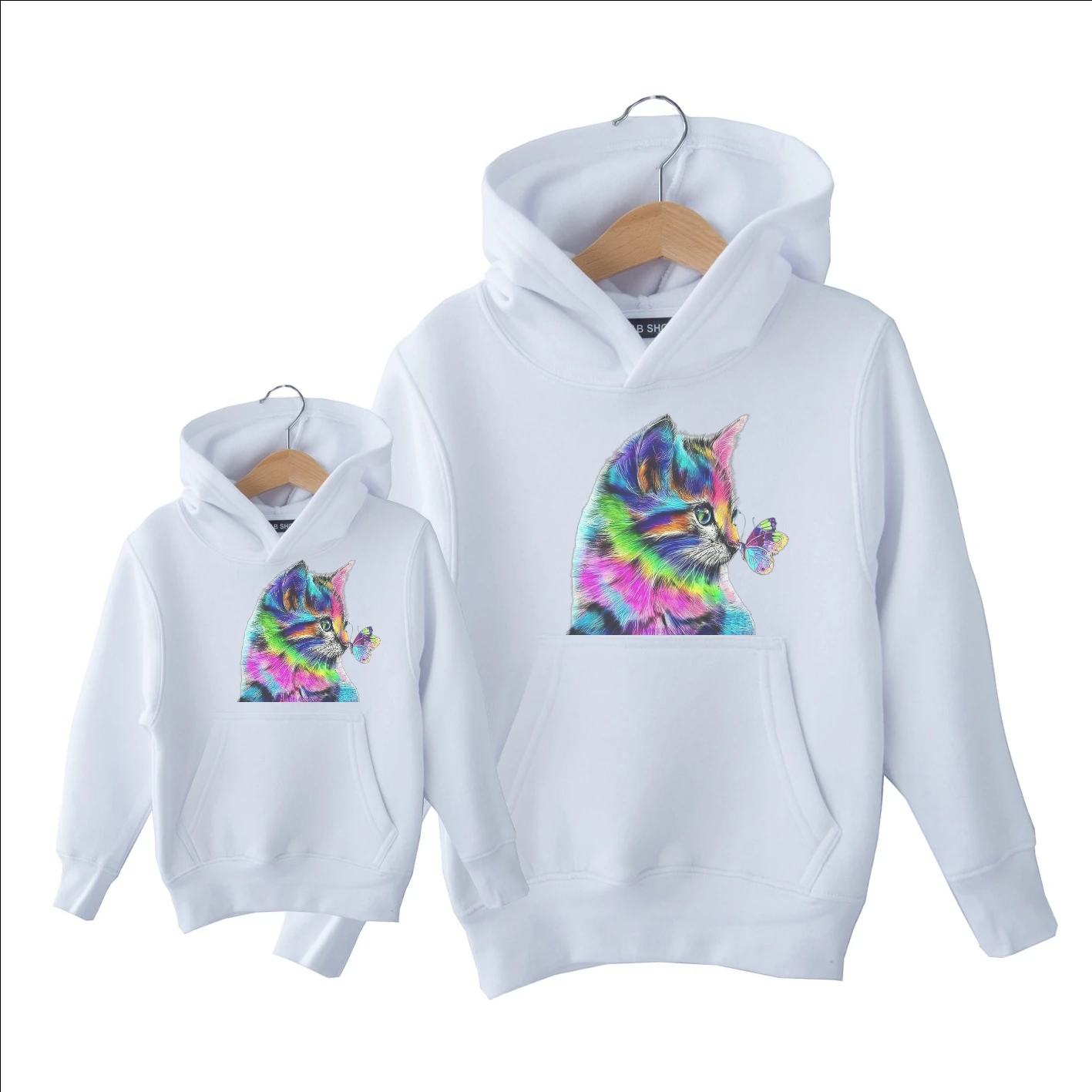 Sudadera Capucha Cat Butterfly 1 Sudadera Capucha Cat Butterfly