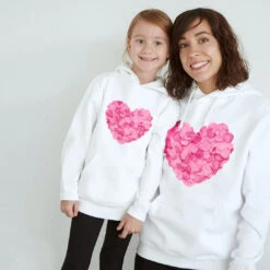 Sudadera Capucha Heart Pink