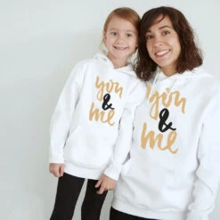 Sudadera Capucha You And Me & Negro