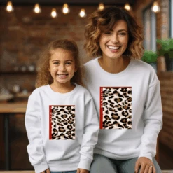 Sudadera Family Season Animal Print -Roly Sudadera family season animal print blanca