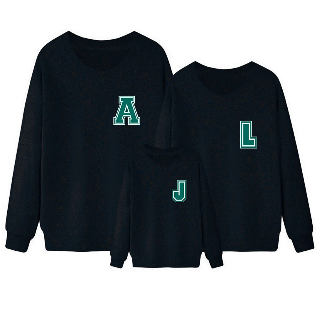 Sudadera Iniciales Negra Mini 1 Sudadera Iniciales Negra Mini