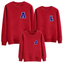 Sudadera Iniciales Roja Mini