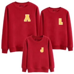 Sudadera Iniciales Roja Mini -Roly Sudadera iniciales roja mini amarillo