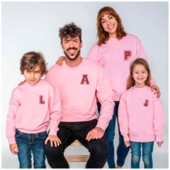 Sudadera Iniciales Rosa Mini -Roly Sudadera iniciales rosa mini Rojo